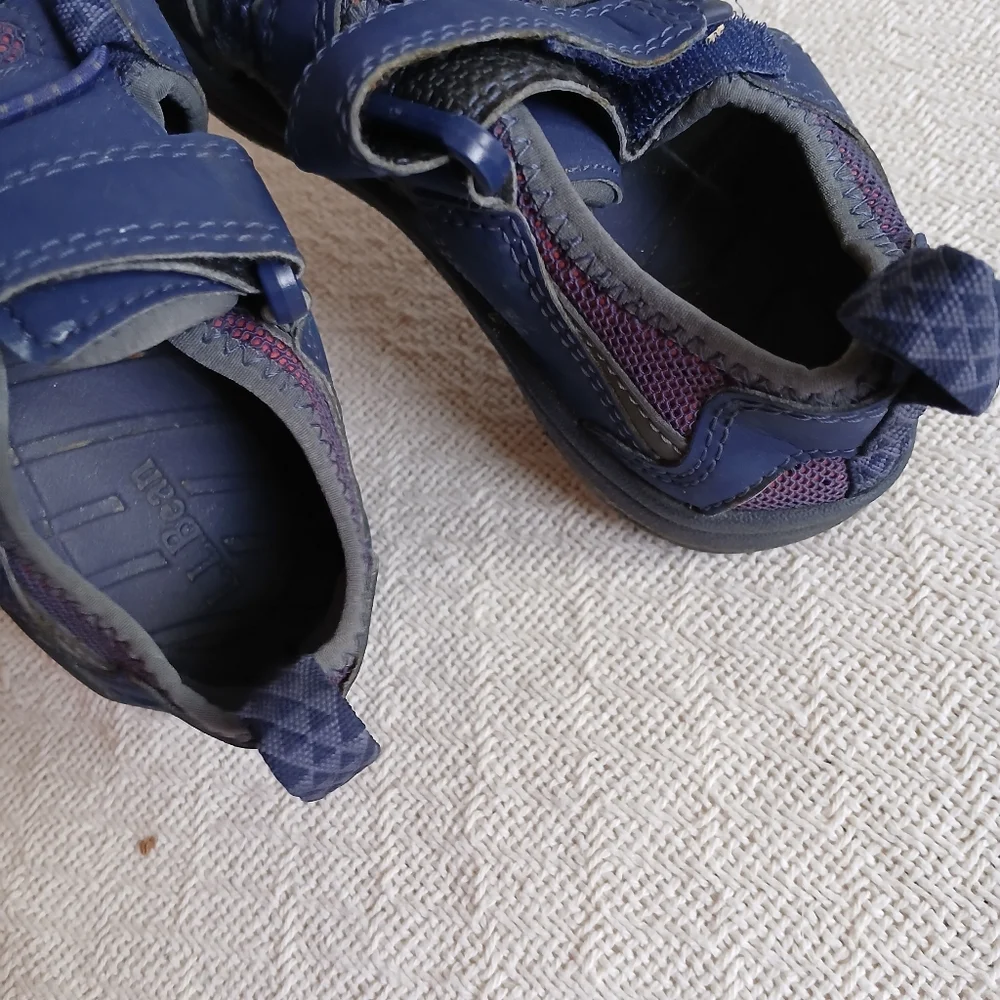 l.l bean ♡ blue sandals water kids toddlers 11 summer beach trail hike camping